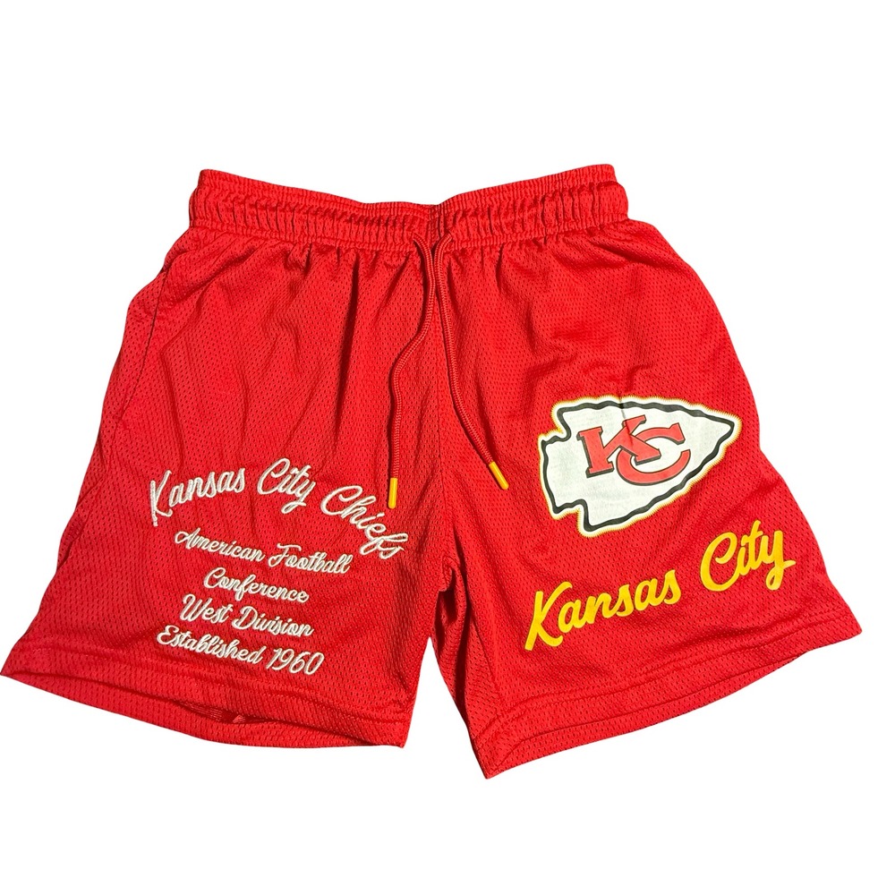 Ultra Game NFL Kansas‎ City Chiefs Mesh Shorts Red XS Mens Athletic Aeropostale